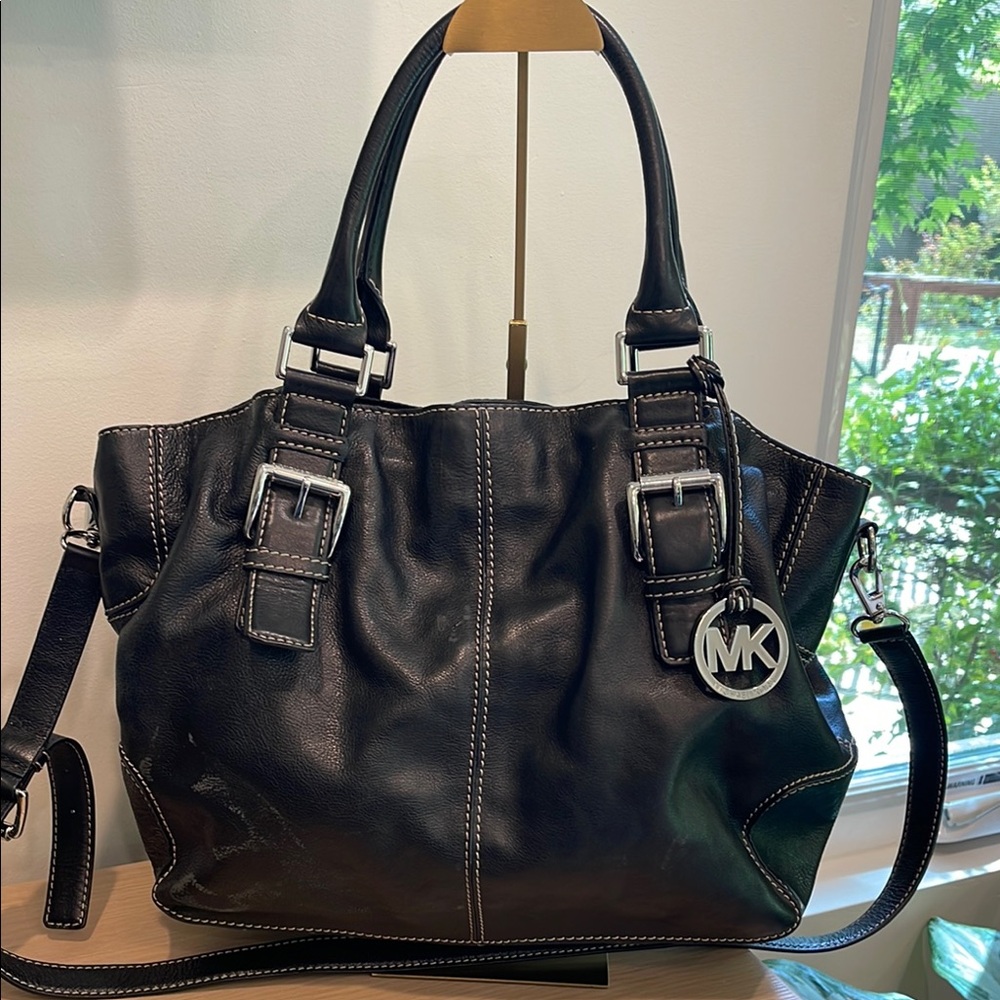 Michael Kors Black Leather Tote Bag Butter soft leather